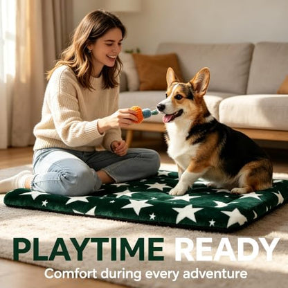Dog Bed Mat - Reversible Dog Crate Bed Mats, Soft & Breathable Kennel Pad, Durable Crate Bed for Small Medium Large Dogs & Cats - Image 3