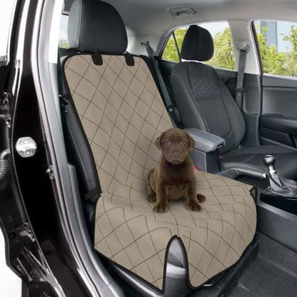 Covers & All Dog Car Front Seat Cover, 260 GSM, Made of Water-Repellent, Tear-Resistant Polyester Fabric, Layered with a 160 GSM Anti-Skid Material (Beige, 24" H X 20" W X 20" D)