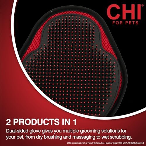 CHI for Dogs Detangling Grooming Glove, Dual-Sided Mitt - Image 4