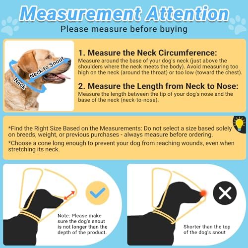 Dog Cone to Stop Licking, Clear Recovery Collar with Detachable Zipper, Sturdy Elizabethan Collar for Large Medium Small Dogs, Soft Adjustable Cone After Surgery Patented, Khaki M - Image 6