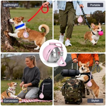 Portable Dog Water Bottle 10oz Stainless Steel Travel Bowl - Image 4