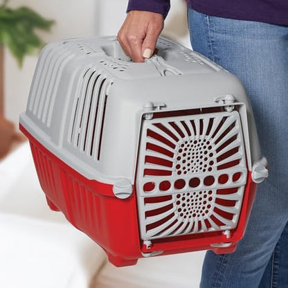 Midwest Homes Spree Travel Carrier, Small, Red - Dog & Cat Crate - Image 6