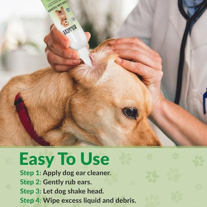Dog Ear Cleaner, Natural Formula Puppy Ear Wash & Cleaning, Made in USA - Image 5