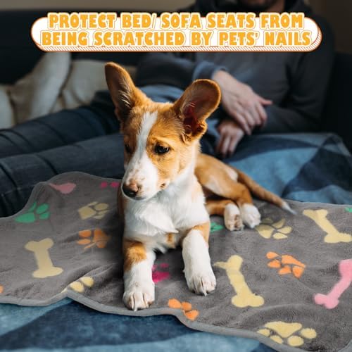 Chumia 18 Pcs Fleece Puppy Blanket for Dog Cat, 23 X 16 Inch, Cute - Image 5