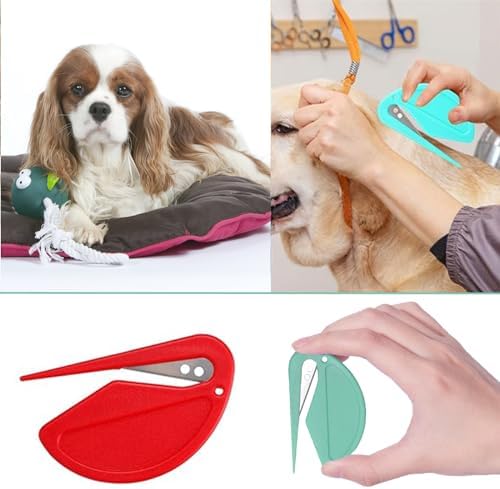 5pcs Pet Knot Opener Knotting Comb Removal Dematting Hair Flea Brush Shedding Tool Matted Fur Tick De Remover Matting Grooming Supplies for Indoor Medium Long Haired Cats Dogs Tangled - Image 4