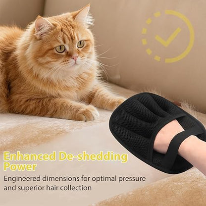 Pet Grooming Glove Set for Dogs & Cats – Premium Pet Hair Removal Glove with Free Nail Clippers & Nail File - Image 5