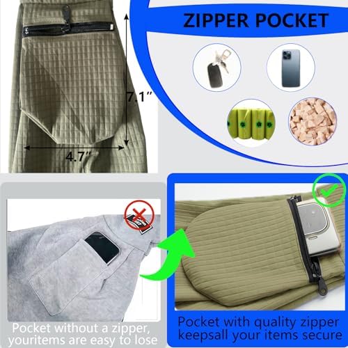 Dog Sling Water-Resistant Fabric for Small Dogs Cats 3-12 lbs,Green - Image 3