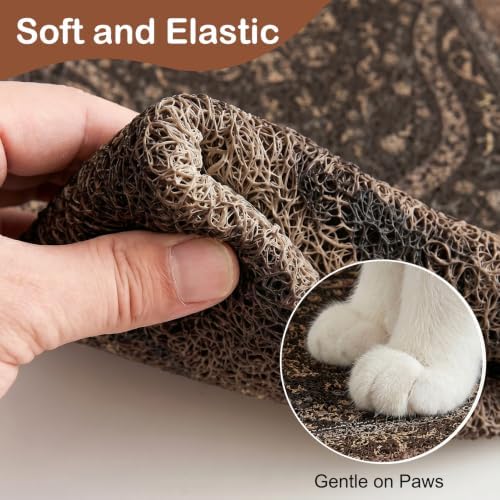 Glittme Cat Litter Mat, 24"x15" Non-Slip Washable Trapping Mat for Cats - Image 4