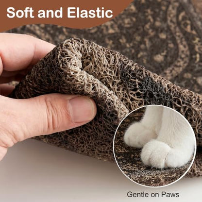 Glittme Cat Litter Mat, 24"x15" Non-Slip Washable Trapping Mat for Cats - Image 4