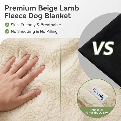 furrybaby Pet Blanket, Soft Warm Sherpa Fleece Bed Blanket for Small Pets - Image 6