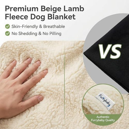 furrybaby Pet Blanket, Soft Warm Sherpa Fleece Bed Blanket for Small Pets - Image 6