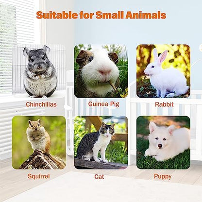 BWOGUE Bunny Tunnel Bed, 2-in-1 Collapsible Rabbit Tunnel Hideout with Mat - Image 6