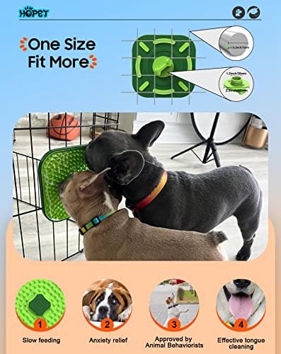 Licking Mat for Dogs, Crate Lick Mats Slow Feeder,Dog Cage Training Tools Pet Licking Mat Slow Feeder for Peanut Butter Kennel Therapy Dog Lick Pads for Boredom Anxiety (2pcs) - Image 4