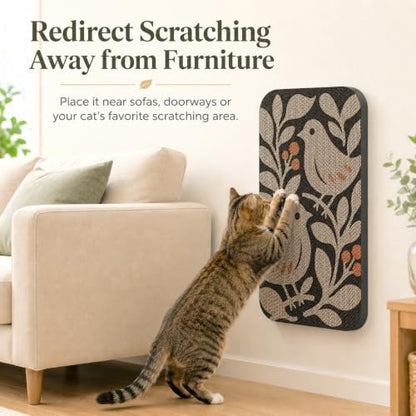 2 Pack Cat Wall Scratcher, Art Cat Scratching Board for Cats - Image 3