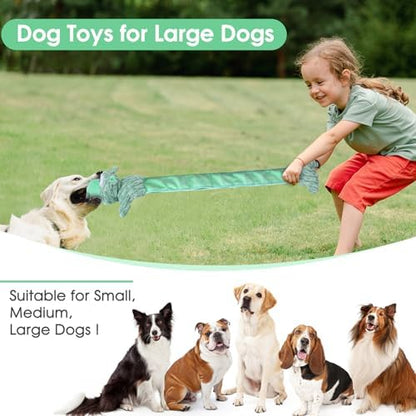 Drmstow Large Squeaky Dog Toys and Interactive Dog Tug-of-War Toy, Tough Plush Dog Toy, Cute Puppy Toys, Pet Chewable Toys Plaything for Small Medium and Large Dogs - Image 4
