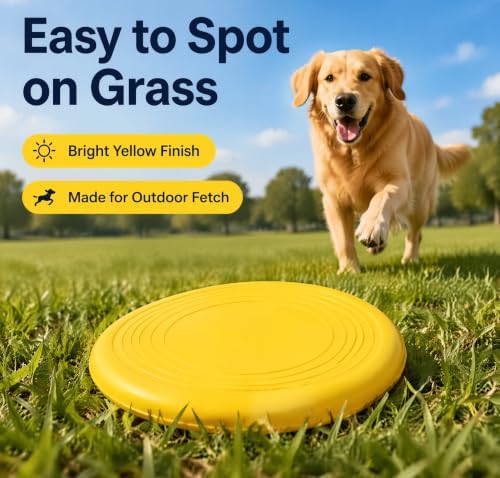 Flying Disc Dog Toy, Interactive Dog Toys - Soft Frisbee for Dogs, Durable Dog Frisbee for Outdoor Play, Visible Color Toys for Active Dogs - Image 5