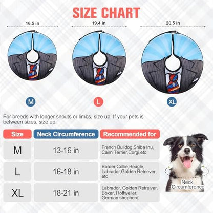 BEAUTYZOO Dog Cone Collar Alternative After Surgery,Pet Neck Donut E‑Collar - Image 2