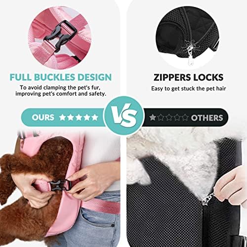 Lukovee Dog Backpack Carrier, Adjustable Front Carrier for Small Breeds - Image 6