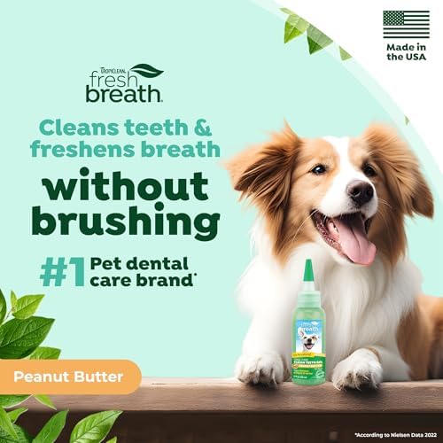TropiClean Fresh Breath for Dogs | No Brush Dental Gel for Dogs Peanut Butter Flavor | Dog Toothpaste for Plaque, Tartar & Stinky Breath | Made in The USA | 2 oz. - Image 2