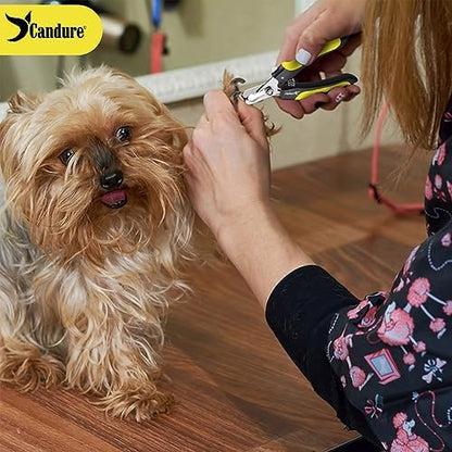 Candure Dog Nail Clippers for Pet Grooming - Professional Cat Nail Trimmers Suitable for Small to Medium Breeds with a Safety Guard & Nail File - Image 6