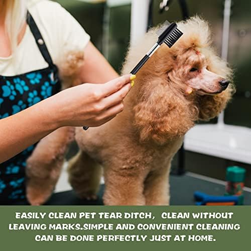cobee Double-Head Metal Grooming Comb for Dogs, Puppies, and Cats - 2 Pcs Booger, Flea, Crust, Mucus, and Tear Stain Remover - Image 6