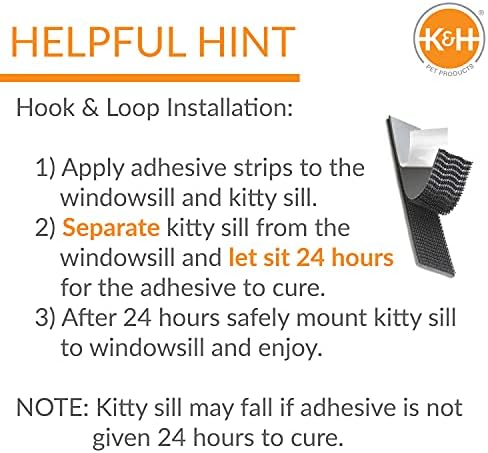 K&H Cat Window Perch, Unheated Kitty Sill, 24x14in, Gray Fleece - Image 5