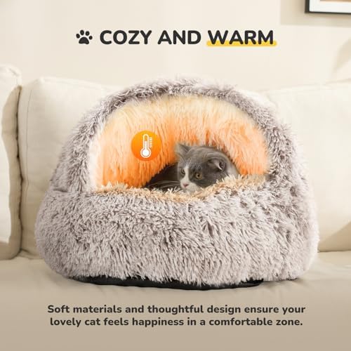 CATISM Cat Bed, Cat Beds for Indoor Cats with Covered Hooded - Image 5