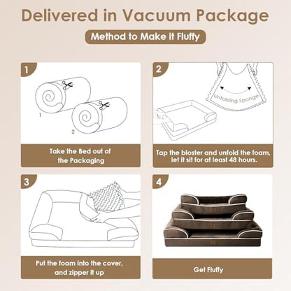 EHEYCIGA Orthopedic Small Dog Bed, Waterproof Memory Foam Washable Pet Beds - Image 7