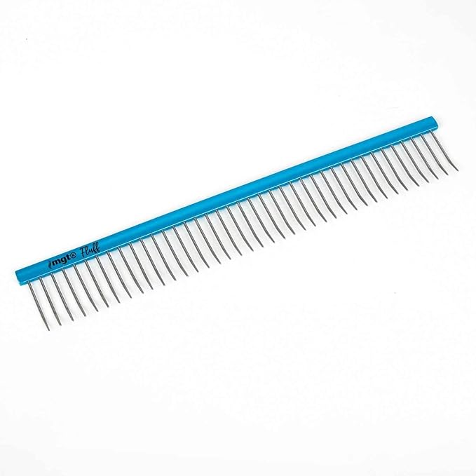Dog and Cat Grooming Combs Contour Custom Coat Fur Finishing Shape Fluff Style and Primp (10 inch Fluffing Comb)