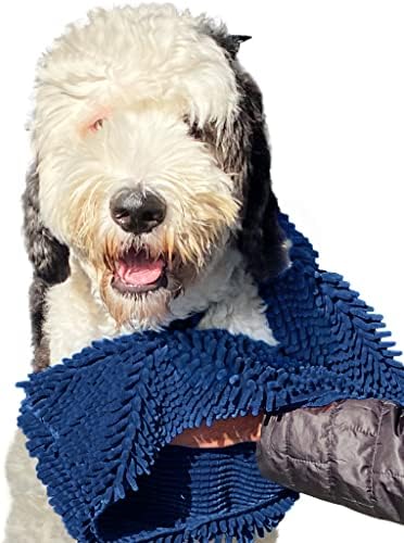 Soggy Doggy Super Shammy Absorbent Dog Towel, Navy Blue, 31x14 by SoggyDoggyDoormat