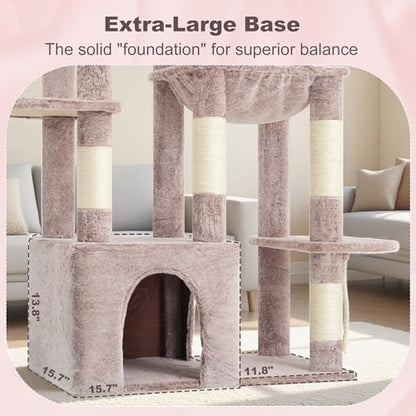 Heybly Heavy Duty Cat Tree with Large Base for Large Indoor Cats HCT026MU - Image 5