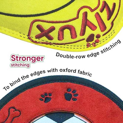Squeaky Flying Disc for Small Medium Dogs 2-Pack Fetch Rings - Image 2