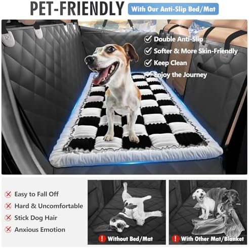 Dog Bed for Car Back Seat, Non-Slip Backseat Pet Mat Standard - Image 2