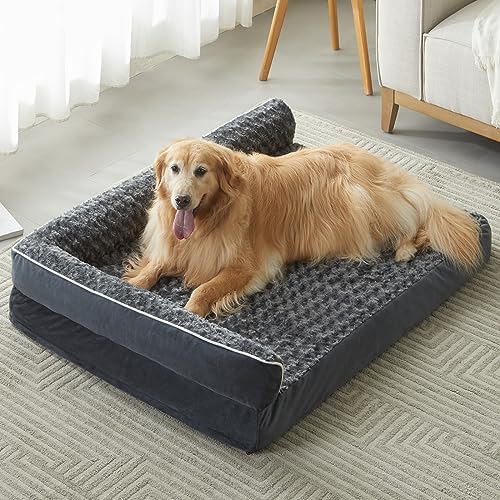 BFPETHOME Orthopedic Washable Dog Bed, Sleeping Couch for Large Senior Dogs by BFPETHOME