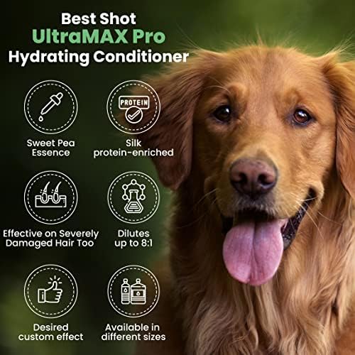 Best Shot UltraMAX Pro Conditioner, Detangling, and Hydrating Conditioner, Coat Release Technology, Sweet Pea Essence, 17 Oz. - Image 4
