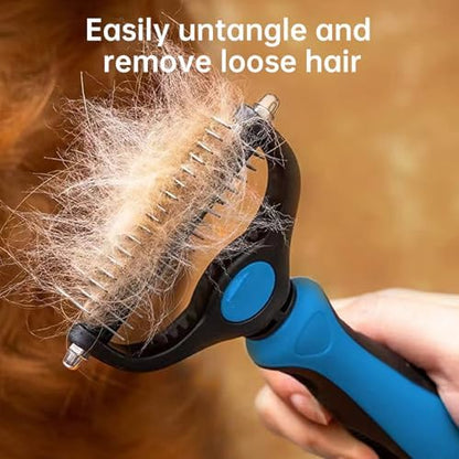 4 PCS Dog and Cat Grooming Kit Pet Hair Remover Brushes - Image 2