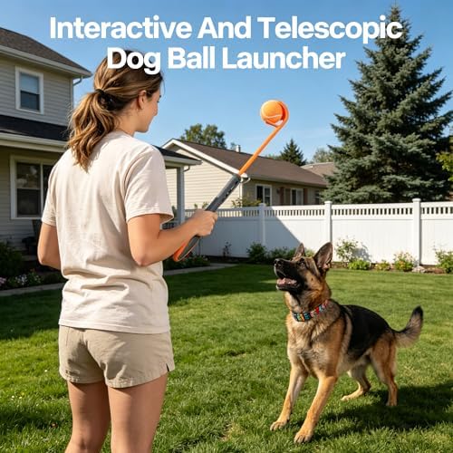 PAWISE Dog Ball Launcher Dog Fetch Toy Dog Tennis Ball Thrower (Large) - Image 6