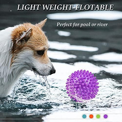 4.5”Dog Balls Squeaky Dogs Toys for Medium Large Dog Toys for Aggressive Chewers Spiky Ball Big Outdoor Chew Dogs Toys - Image 5