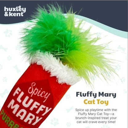 Huxley & Kent Plush Crinkle Catnip Cat Toy, Fluffy Mary, Large - Image 2