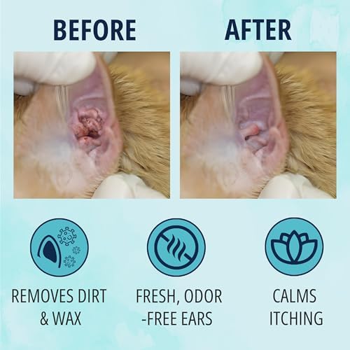 NOVEHA 150 PCs Cat Ear Wipes that Gently Clean & Soothe Sensitive Cat Ears; Soft Ear Cleaner for Removing Wax, Dirt & Odor; Alcohol-Free Ear Care with pH Balanced Formula; Unscented Grooming Care - Image 4