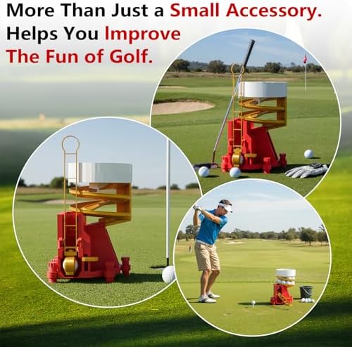 Golf Ball Dispenser, Golf Ball Launcher Pro(Gold+Red+White) - Image 6