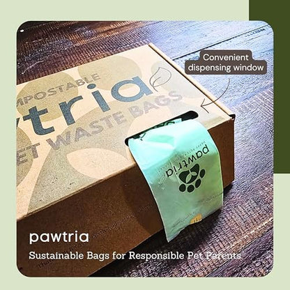 Pawtria Home Compostable Dog Poop Bag Rolls, 480 Bags, 32 Rolls - Image 4