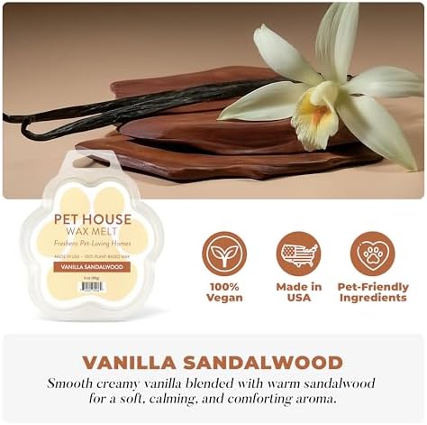 Vanilla Sandalwood & Vanilla Creme Brulee Wax Melts, 2 Pack Pet House - Image 2