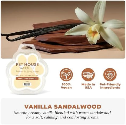 Vanilla Sandalwood & Vanilla Creme Brulee Wax Melts, 2 Pack Pet House - Image 2