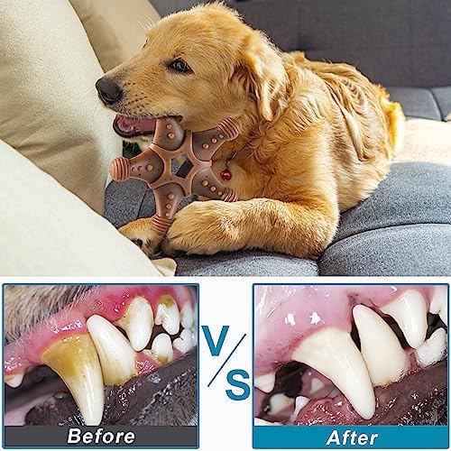 NEZIN Dog Toys for Aggressive Chewers, Indestructible Toys for Large Dogs, Dog Chew for Large Medium Small Breed, 3 Pack Super Chewer with Tough Nylon, Gift for Dogs - Image 4