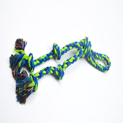 Dog Rope Toys for Small Dogs, Cotton Teething Chew Toys, Interactive Tug of War, 2 Pack (Picture Color)