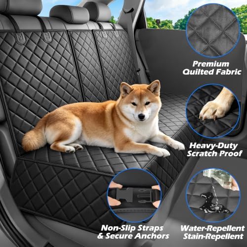 Dog Car Seat Cover for Back Seat with Side Flaps and Door Protector - Image 4