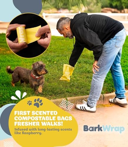 240 Compostable Dog Poop Bags Rolls Raspberry Scented Extra Thick Leak-Proof Dog Waste Bags With Easy Open Design Durable Doggy Bags For Pet Waste Pickup Refill Standard Dispenser 10% To Charity - Image 6