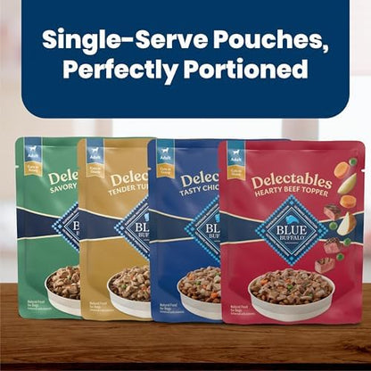 Blue Buffalo Delectables Variety Pack Dog Food Topper, 3 oz, 24 ct - Image 4