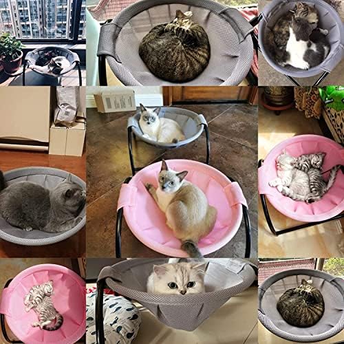 JUNSPOW Cat Bed Dedicated Replacement Net Cover Soft Breathable (Gray) - Image 5